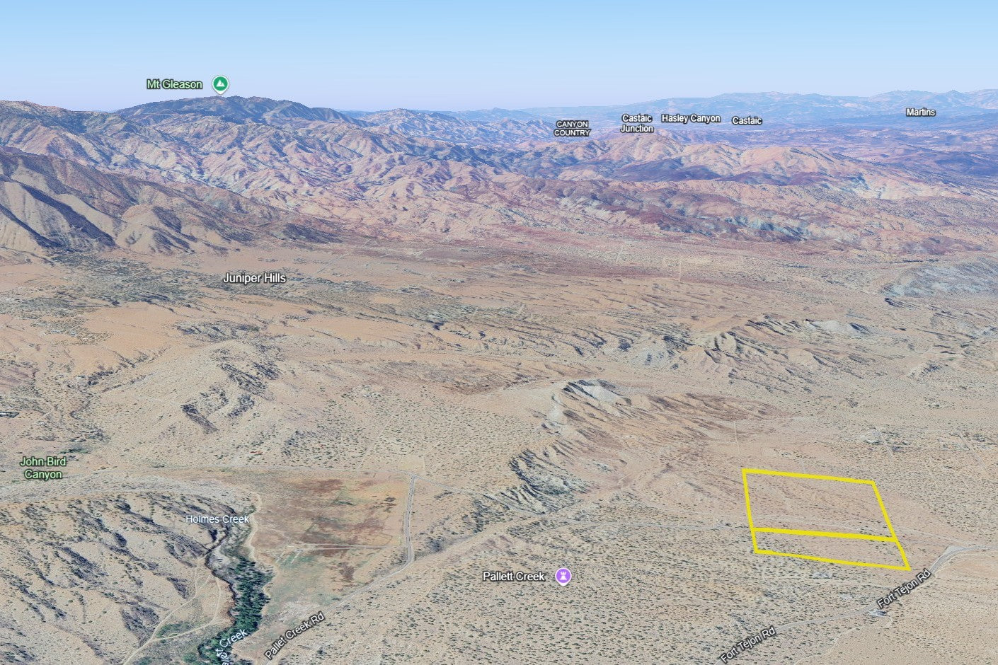 81.11 Acres Juniper Hills, Los Angeles County, CA (Paved Road)