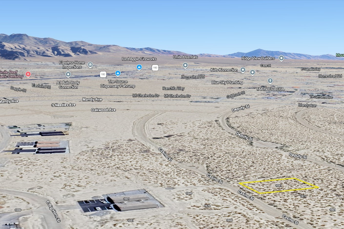 0.23 Acre Pahrump, Nye County, NV (Power)