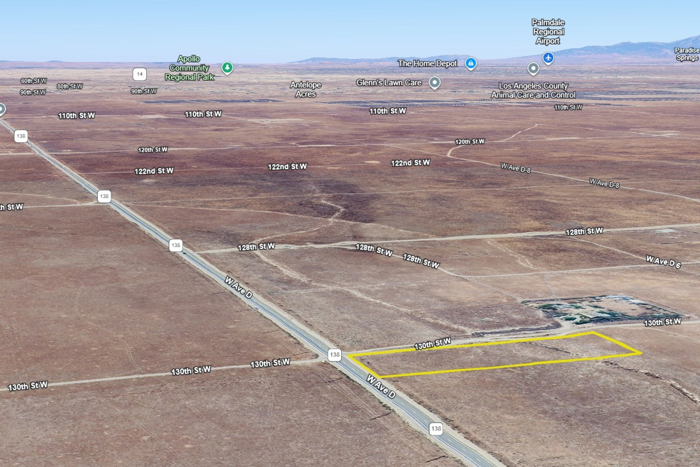 2.39 Acres Lancaster, Los Angeles County, CA (Power & Paved Road)