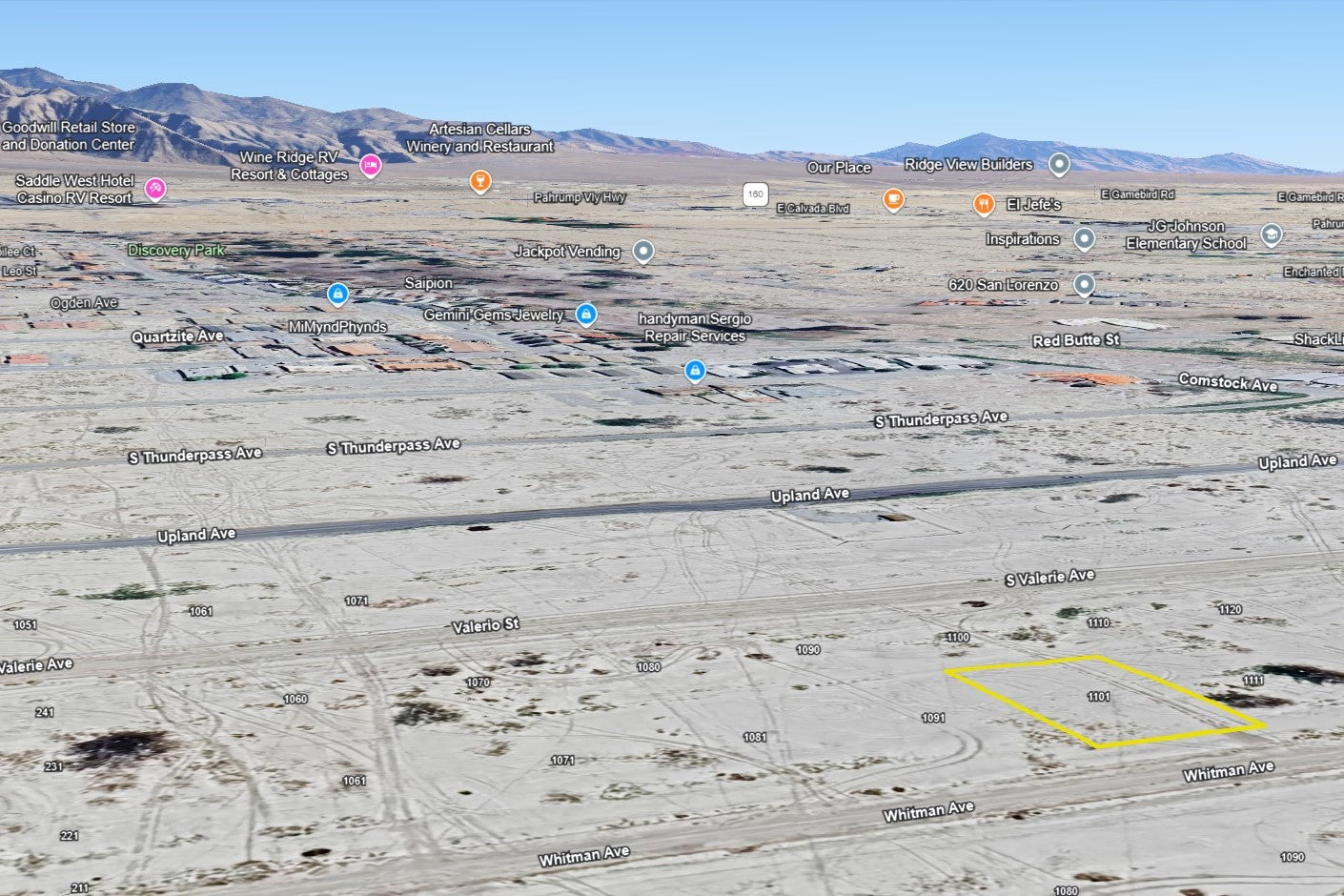 0.20 Acre Pahrump, Nye County, NV (Power)