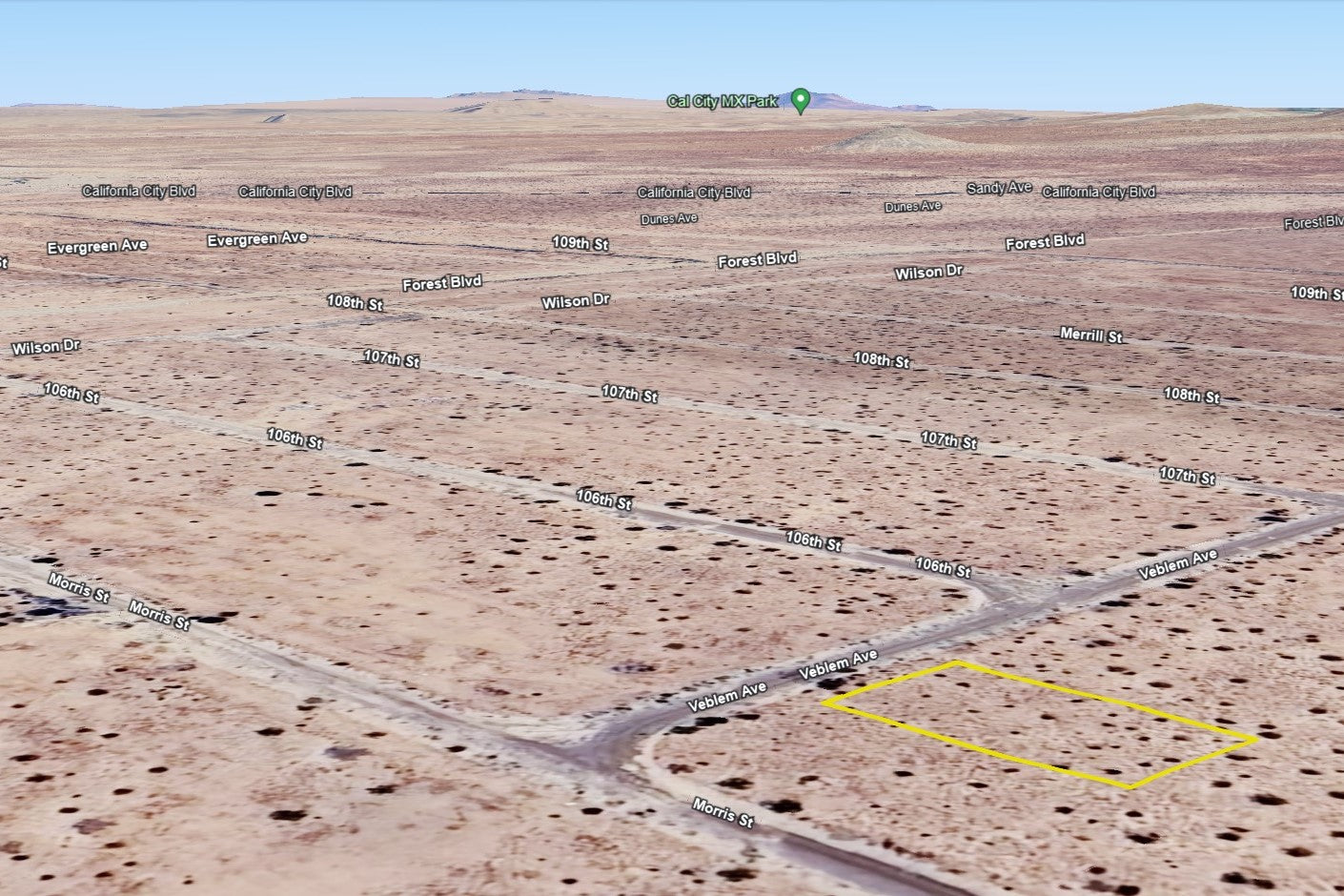 0.23 Acre California City, Kern County, CA