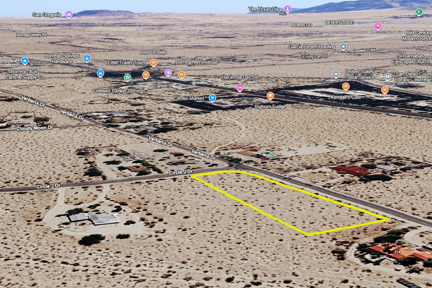 1.47 Acres Borrego Springs, San Diego County, CA (Power, Water, & Paved Road)