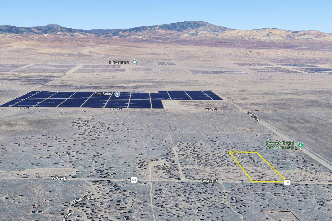 9.77 Acres Lancaster, Los Angeles County, CA (Power)