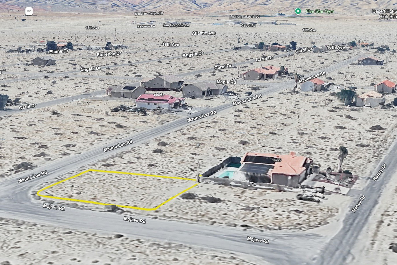 0.18 Acre Desert Hot Springs, Riverside County, CA (Power, Water, & Paved Road)
