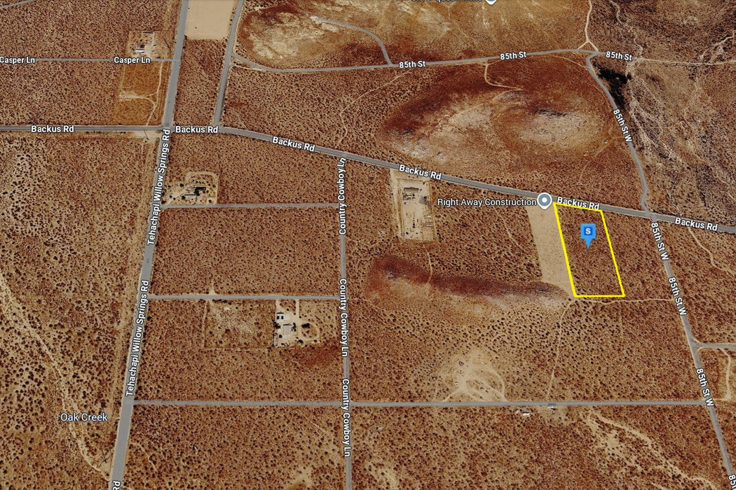 3.45 Acres Mojave, Kern County, CA (Power & Paved Road)