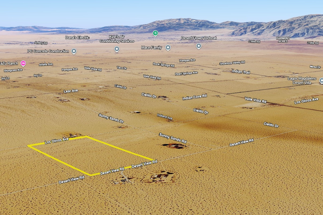 20 Acres Twentynine Palms, San Bernardino County, CA (Power & Water)