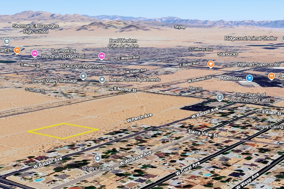 2.51 Acres Ridgecrest, Kern County, CA (Water)