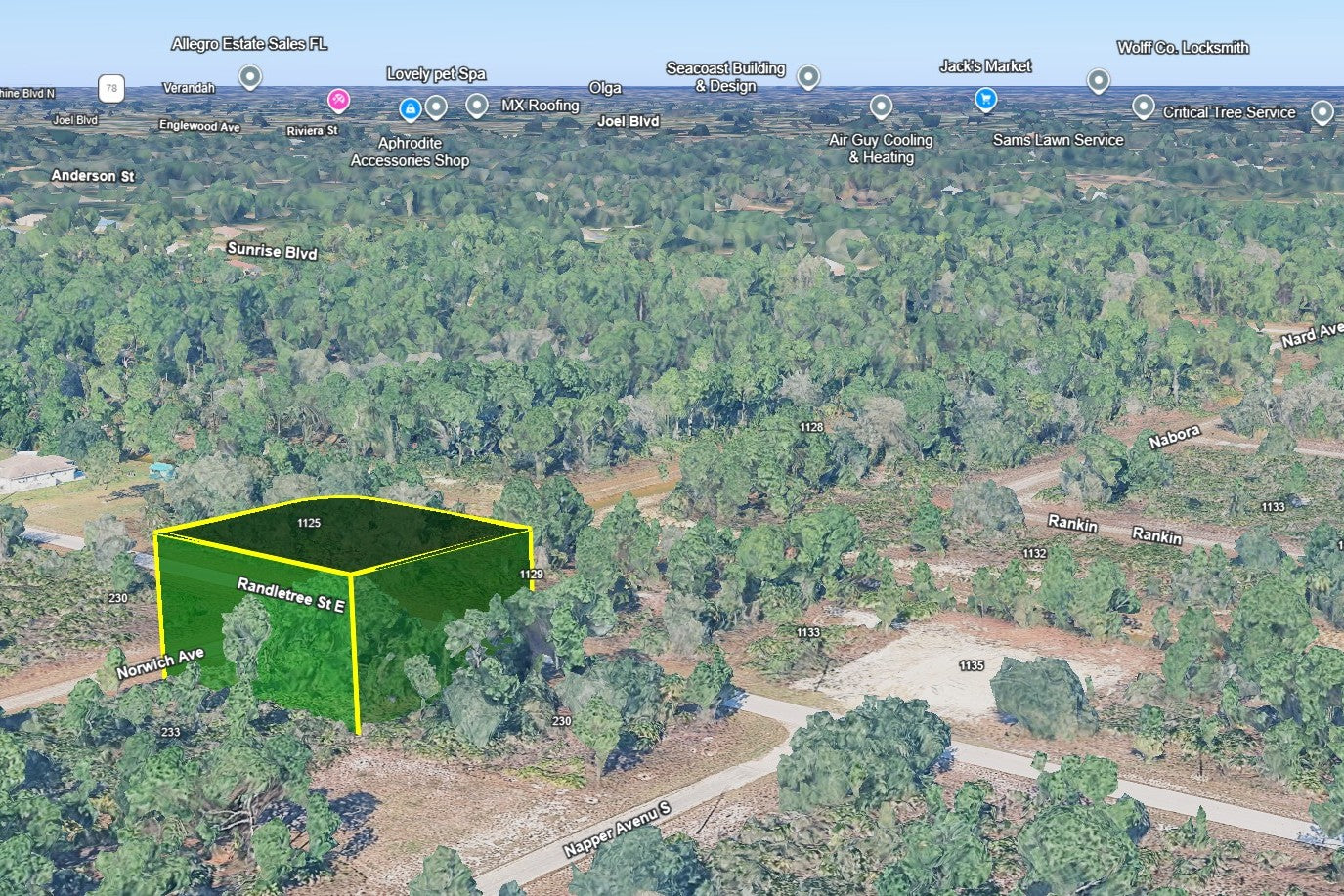 0.28 Acre Lehigh Acres, Lee County, FL (Power & Paved Road)