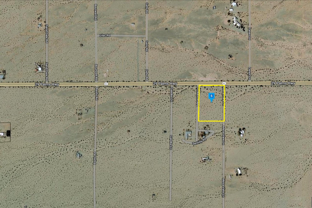 3.37 Acres Twentynine Palms, San Bernardino County, CA (Power & Paved Road)