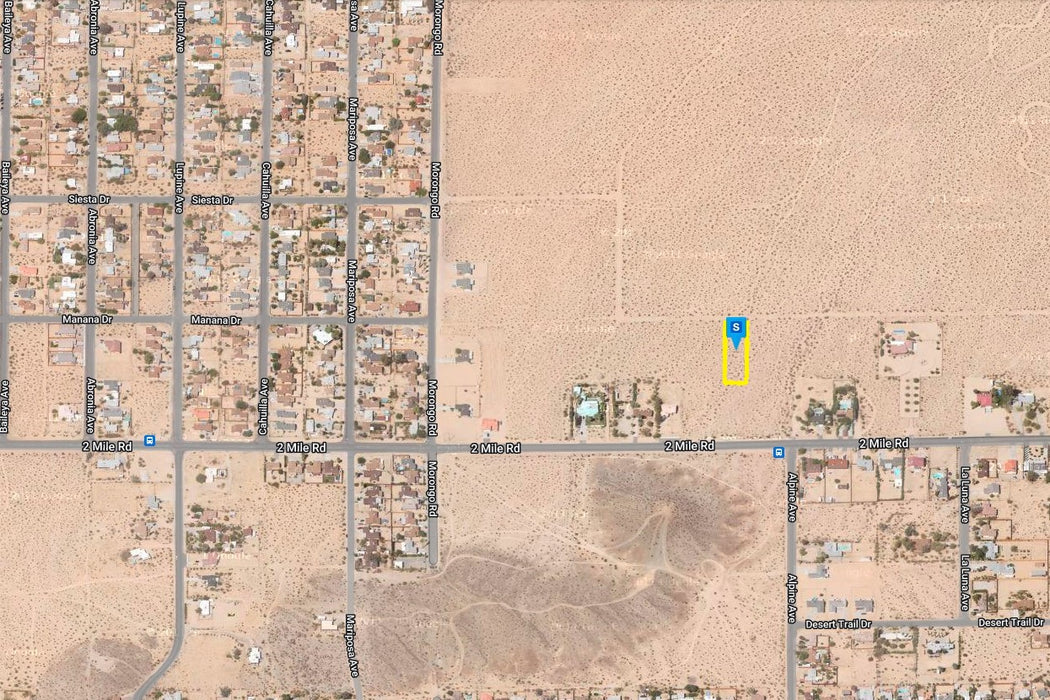 0.62 Acre Twentynine Palms, San Bernardino County, CA (Water)