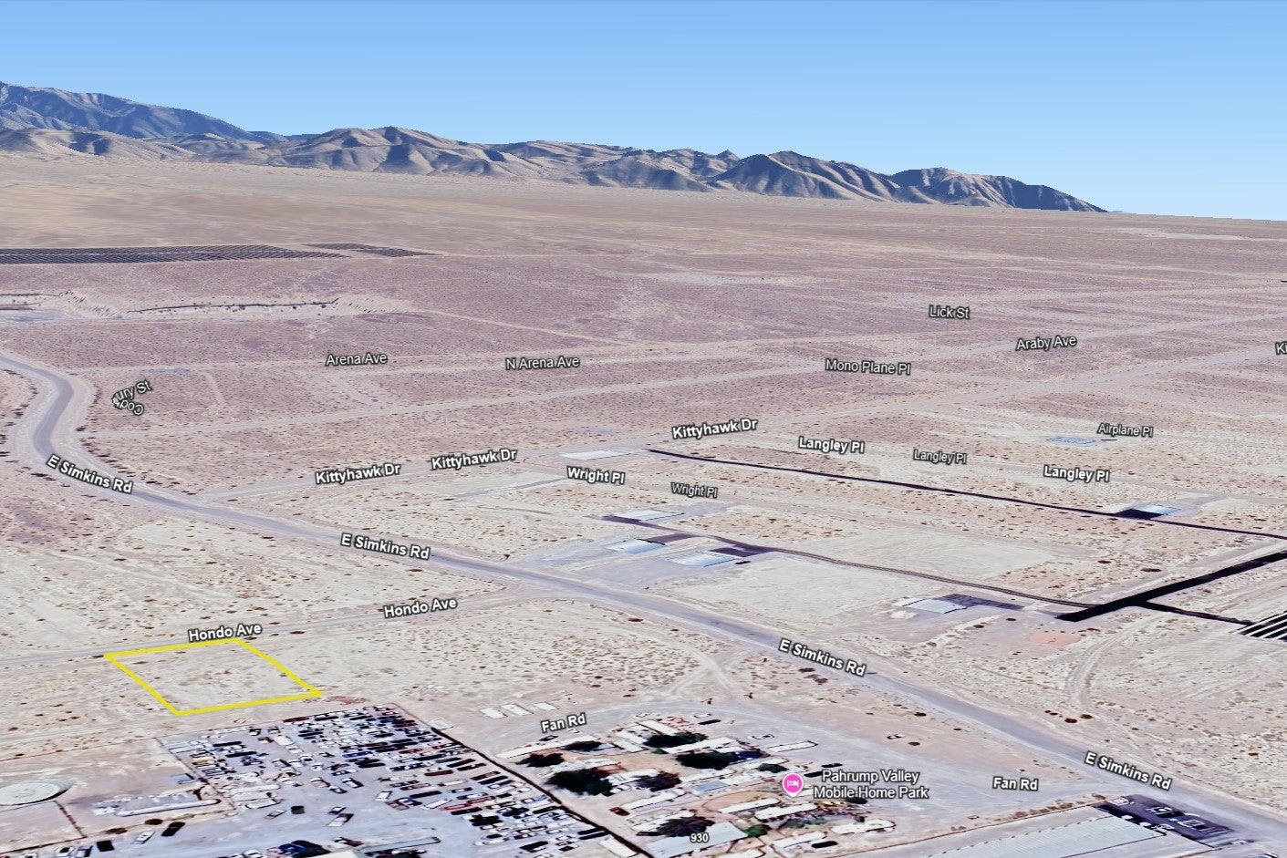 0.4590 Acre Pahrump, Nye County, NV (Power)
