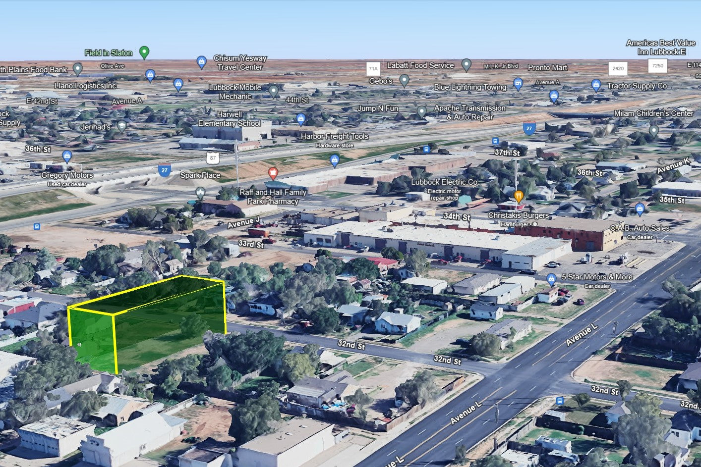 0.15 Acre Lubbock, Lubbock County, TX (Commercial Lot, Power, Water, & Paved Road)