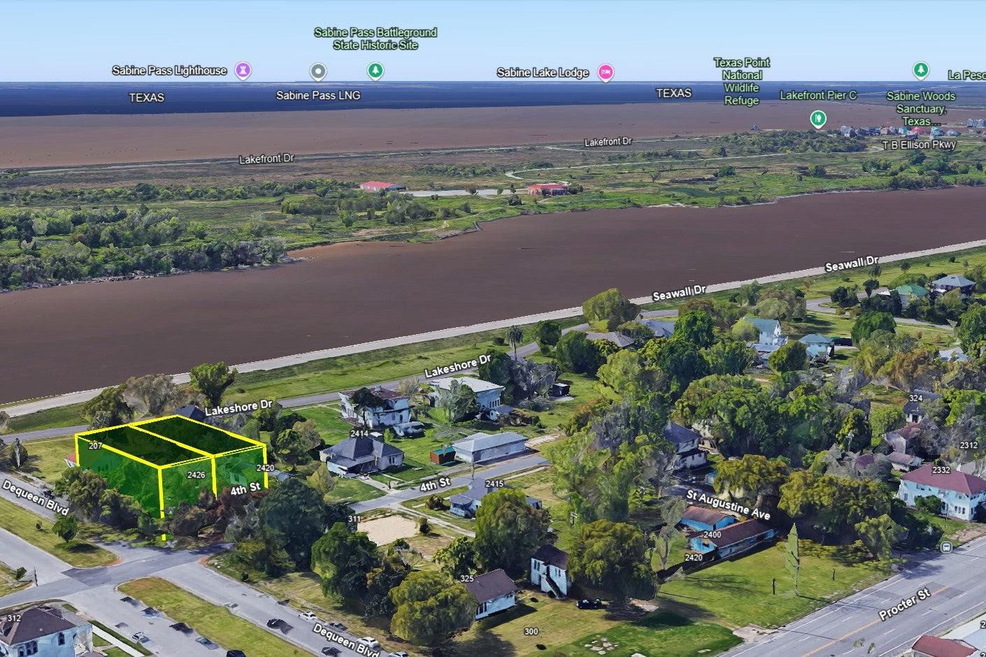 0.22 Acre Port Arthur, Jefferson County, TX (Power, Water, & Paved Road)