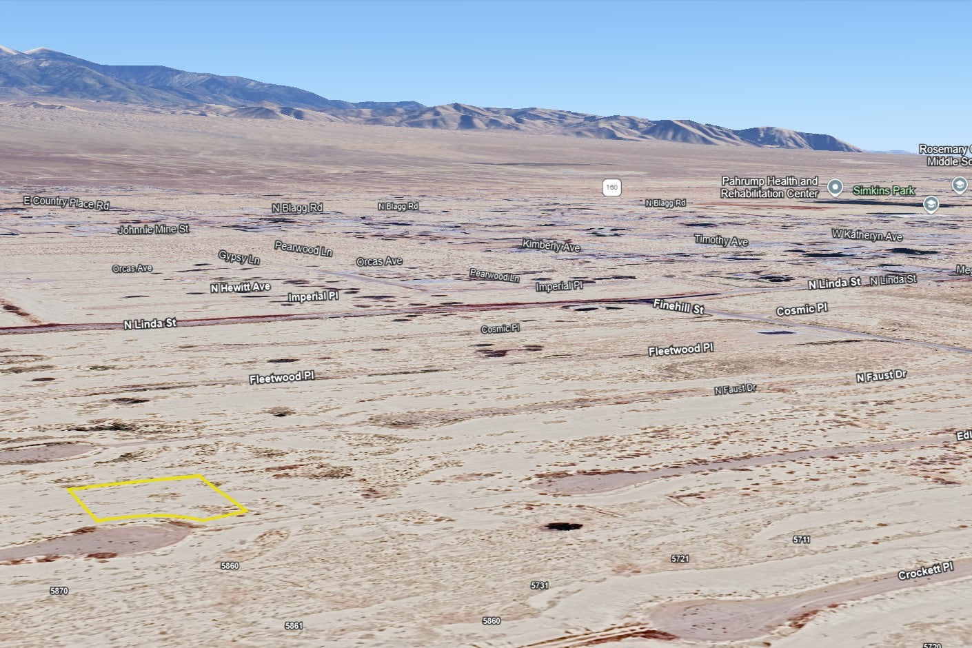 0.2590 Acre Pahrump, Nye County, NV