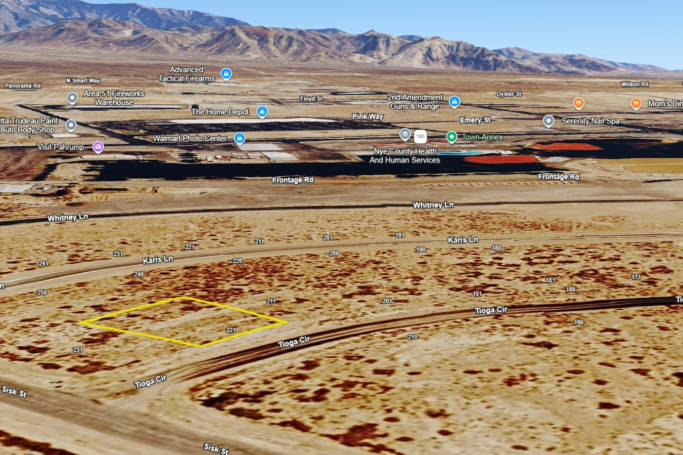 0.13 Acre Pahrump, Nye County, NV (Power)