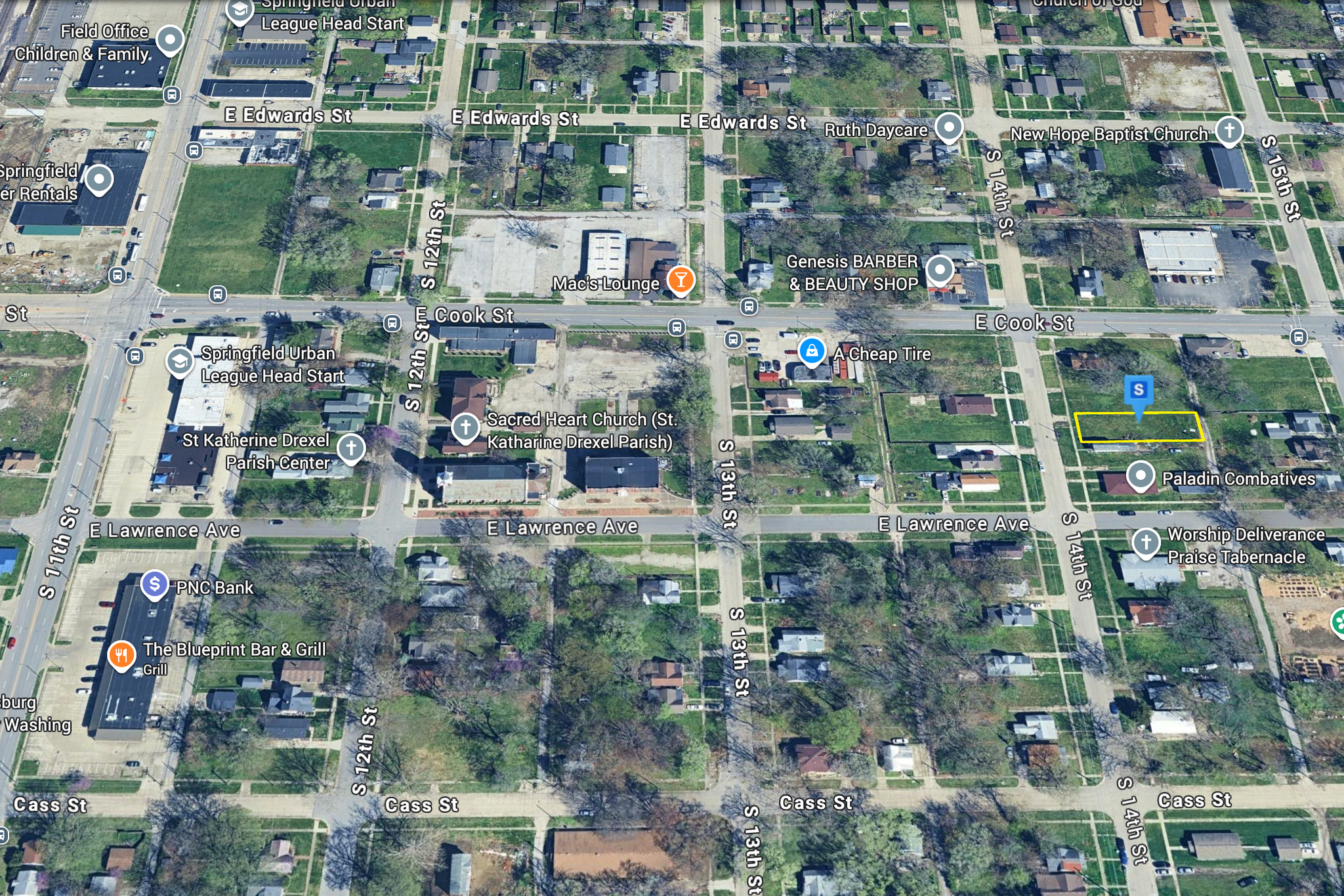 0.17 Acre Springfield, Sangamon County, IL (Power, Water, & Paved Road)