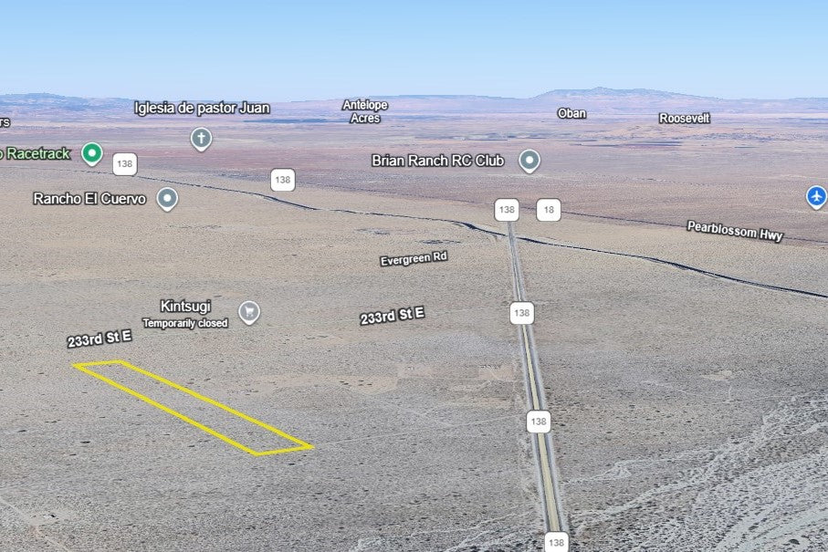10 Acres Llano, Los Angeles County, CA
