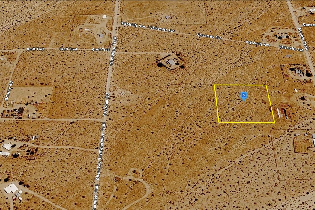2.50 Acres Landers, San Bernardino County, CA (Power)