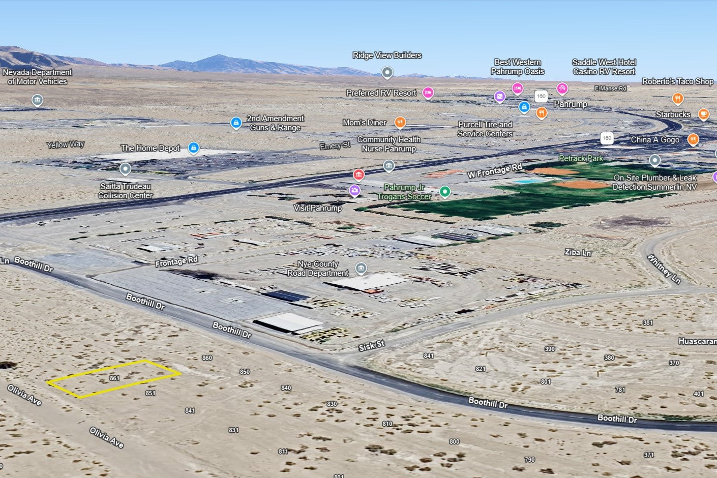 0.12 Acre Pahrump, Nye County, NV (Power)