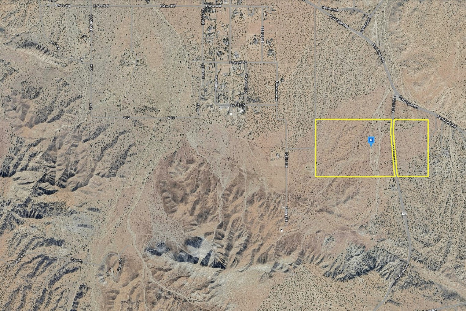 81.11 Acres Juniper Hills, Los Angeles County, CA (Paved Road)