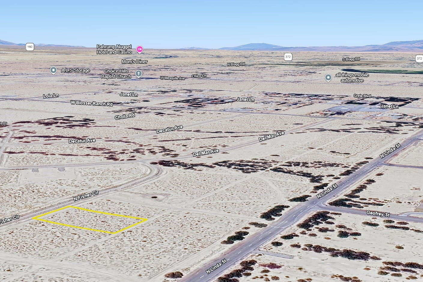 0.4610 Acre Pahrump, Nye County, NV