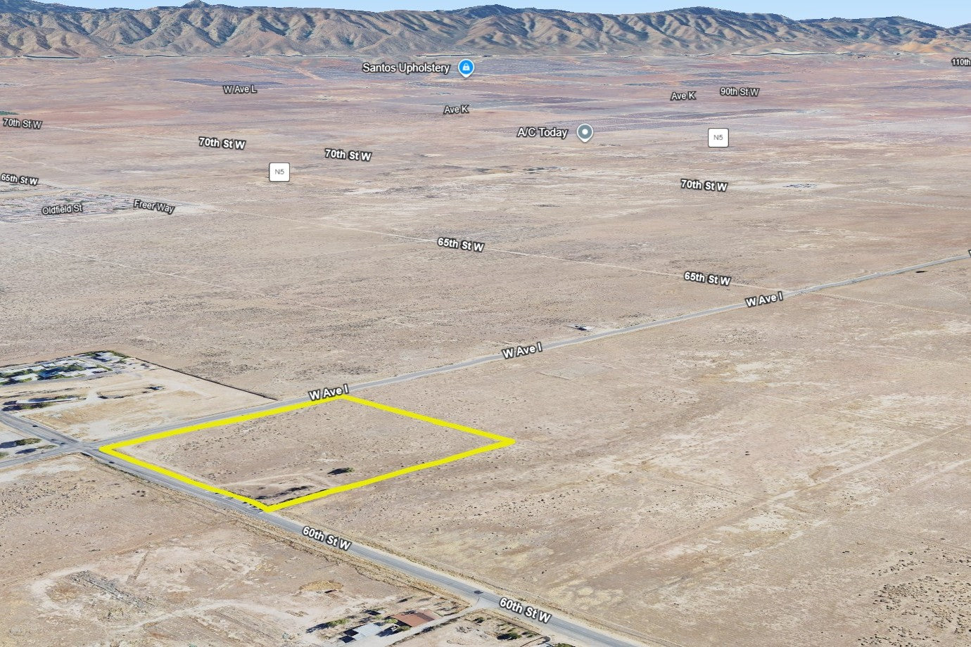 8.81 Acres Lancaster, Los Angeles County, CA (Commercial Lot, Power, & Paved Road)