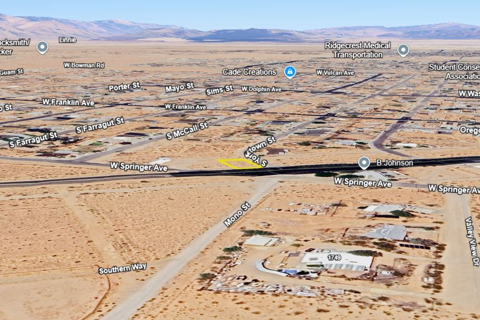 0.16 Acre Ridgecrest, Kern County, CA (Power, Water, & Paved Road)