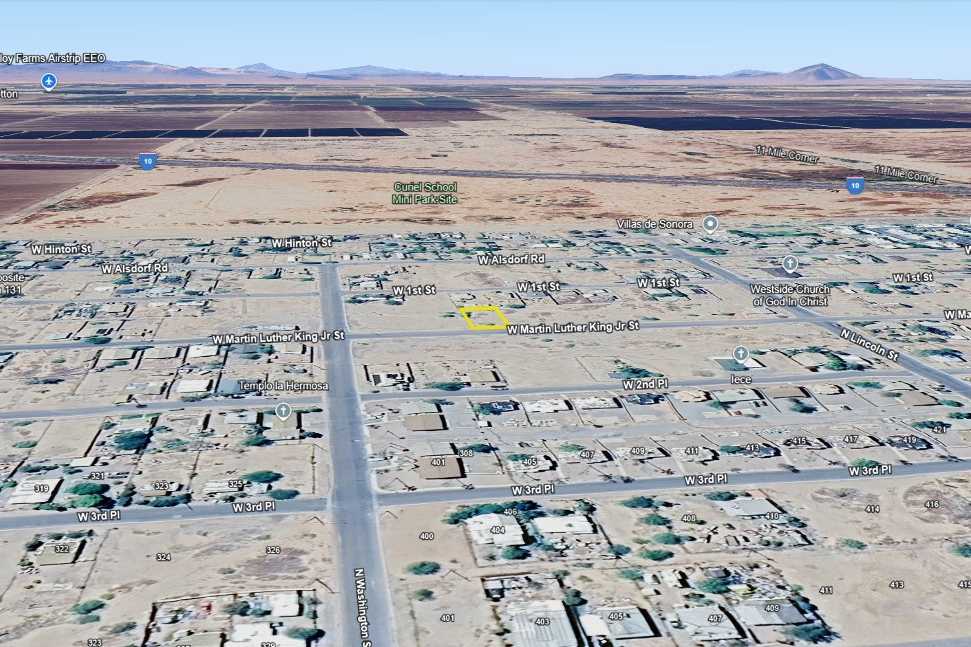 0.17 Acre Eloy, Pinal County, AZ (Commercial Lot, Power, Water, & Paved Road)
