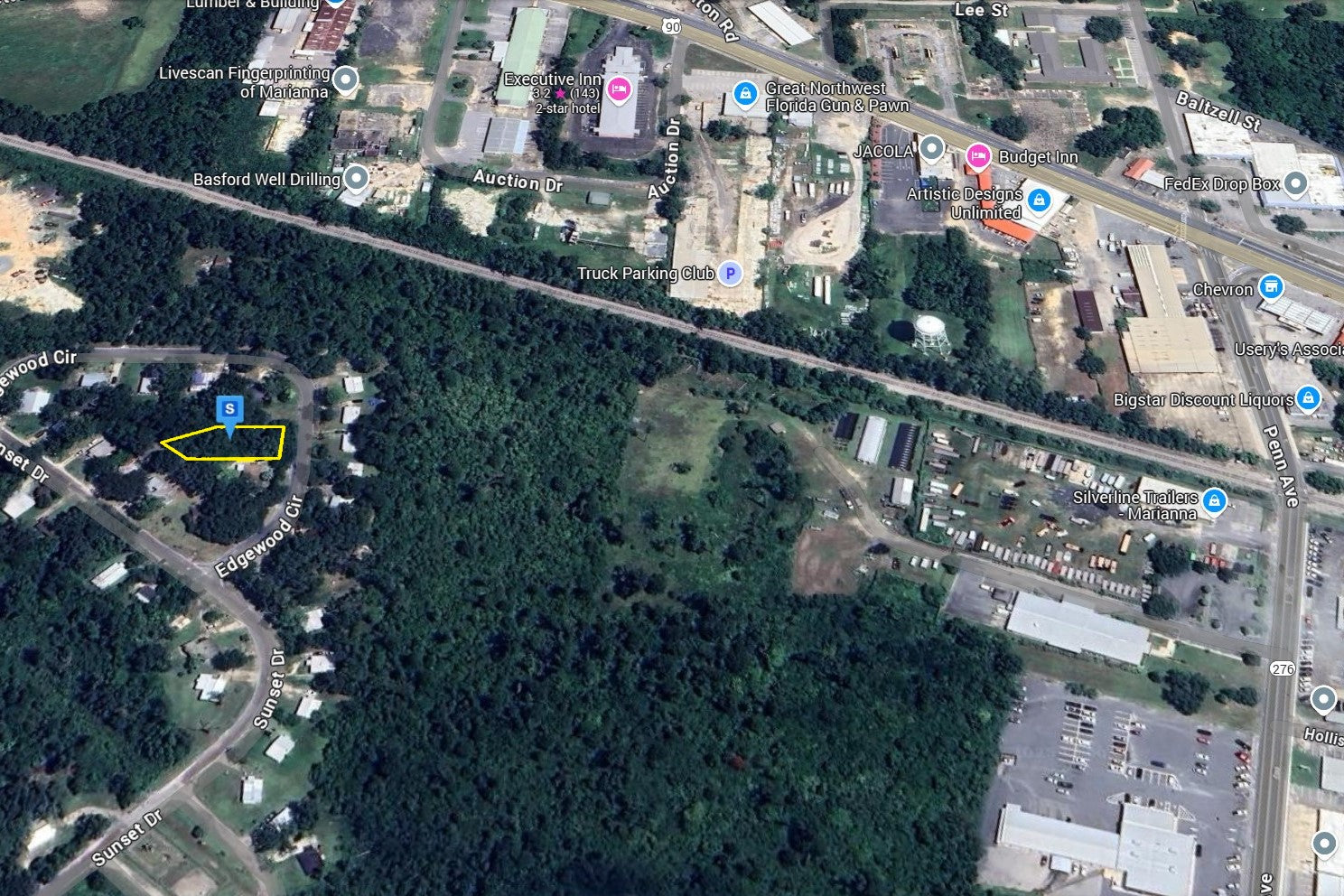 0.23 Acre Marianna, Jackson County, FL (Power, Water, & Paved Road)