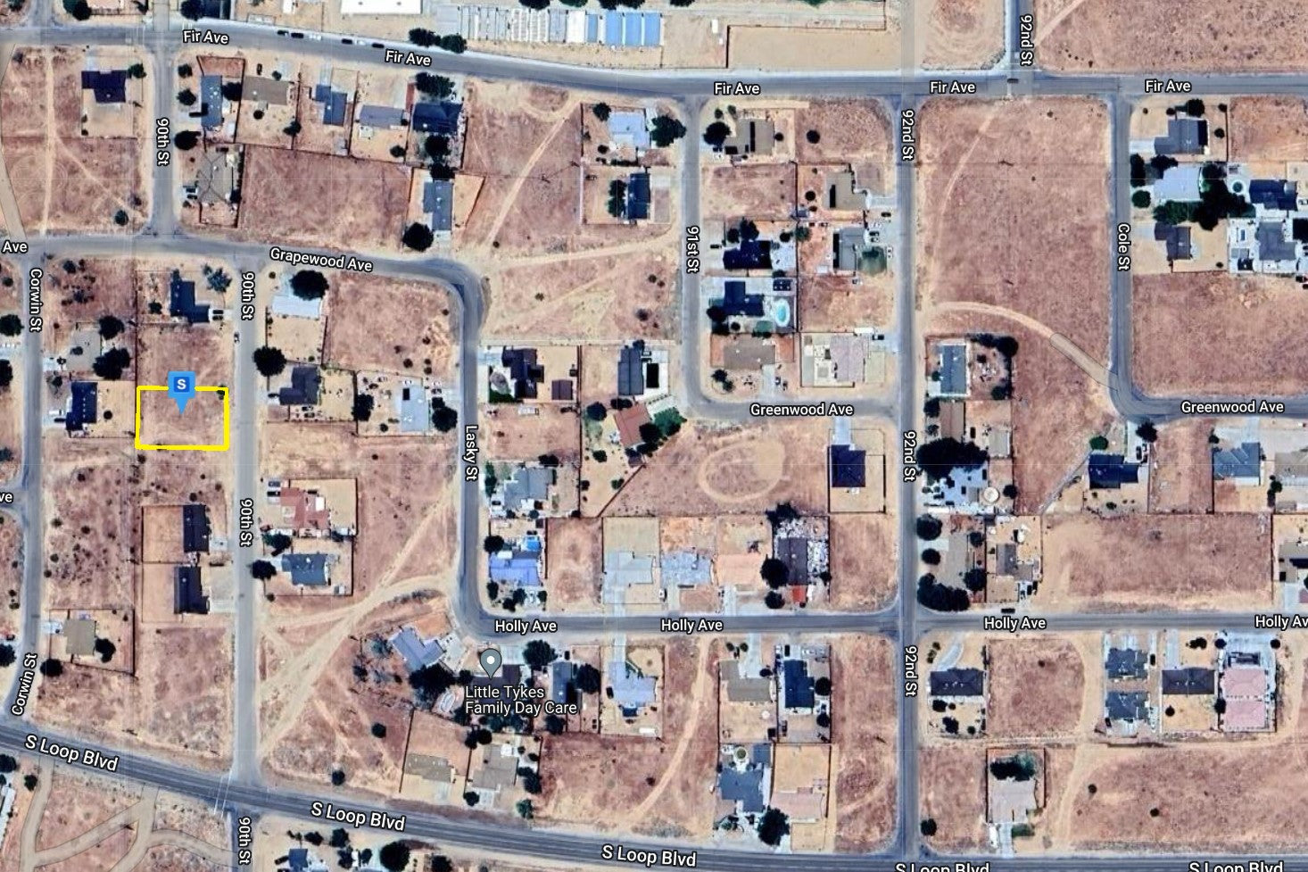 0.25 Acre California City, Kern County, CA (Power, Water, & Paved Road)