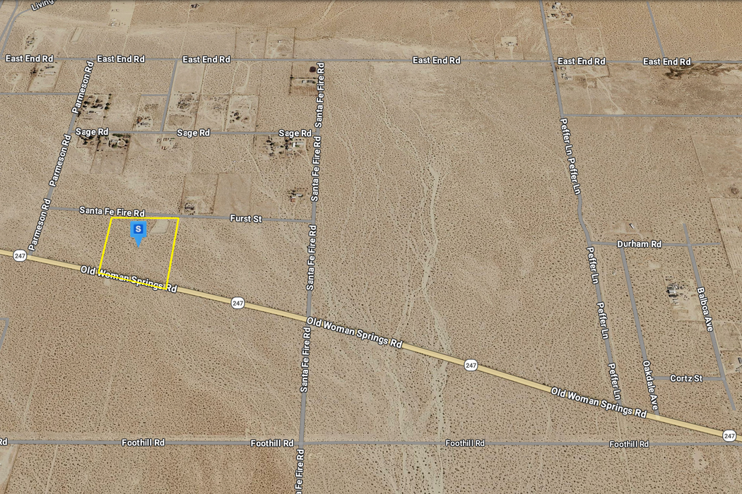 12.56 Acres Lucerne Valley, San Bernardino County, CA (Power & Paved Road)