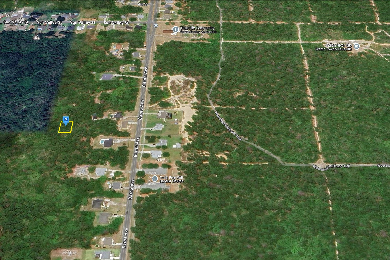 0.19 Acre Titusville, Brevard County, FL (Power & Water)