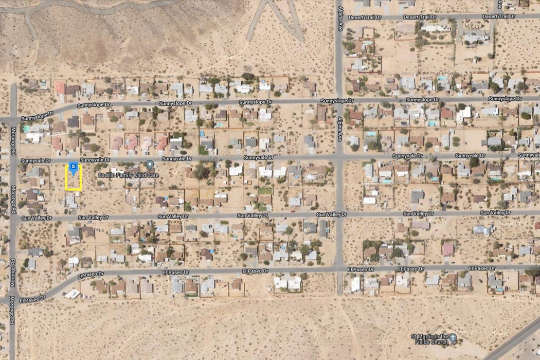 0.20 Acre Twentynine Palms, San Bernardino County, CA (Power, Water, & Paved Road)