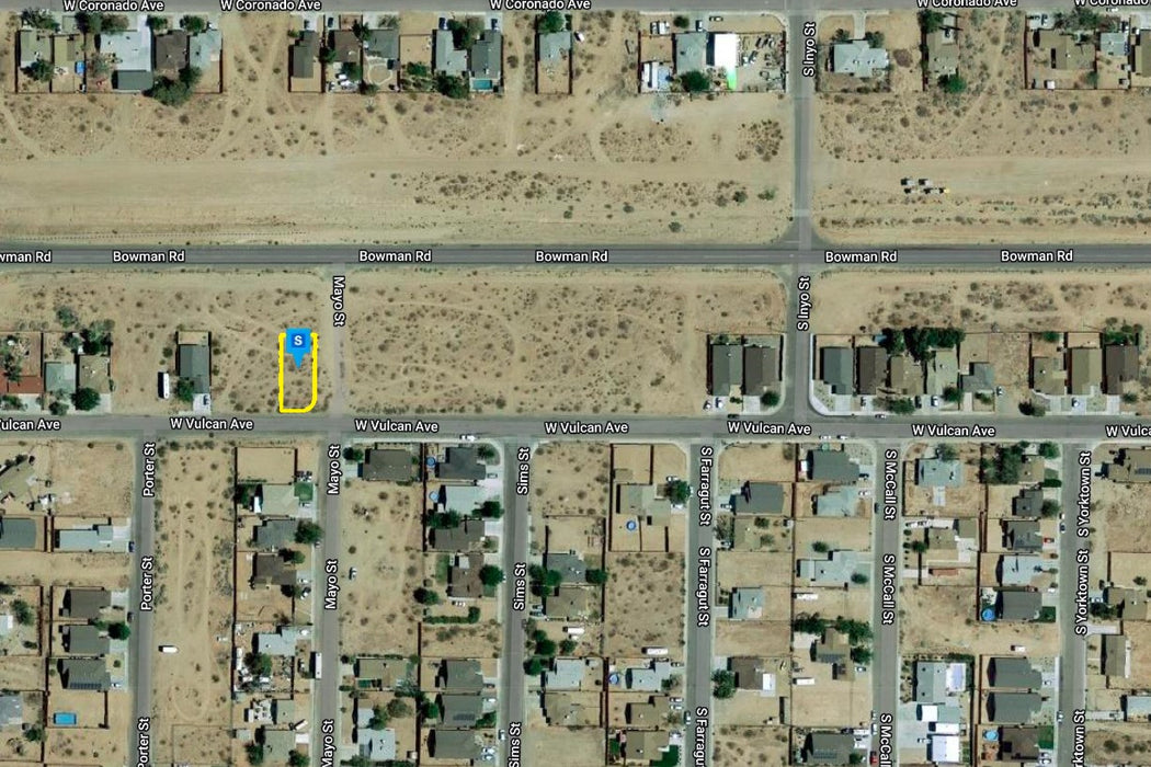 0.14 Acre Ridgecrest, Kern County, CA (Power, Water, & Paved Road)