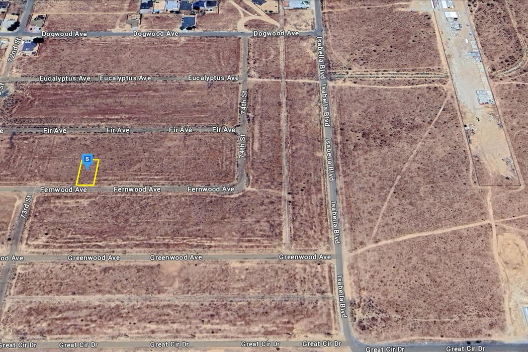 0.19 Acre California City, Kern County, CA (Water)