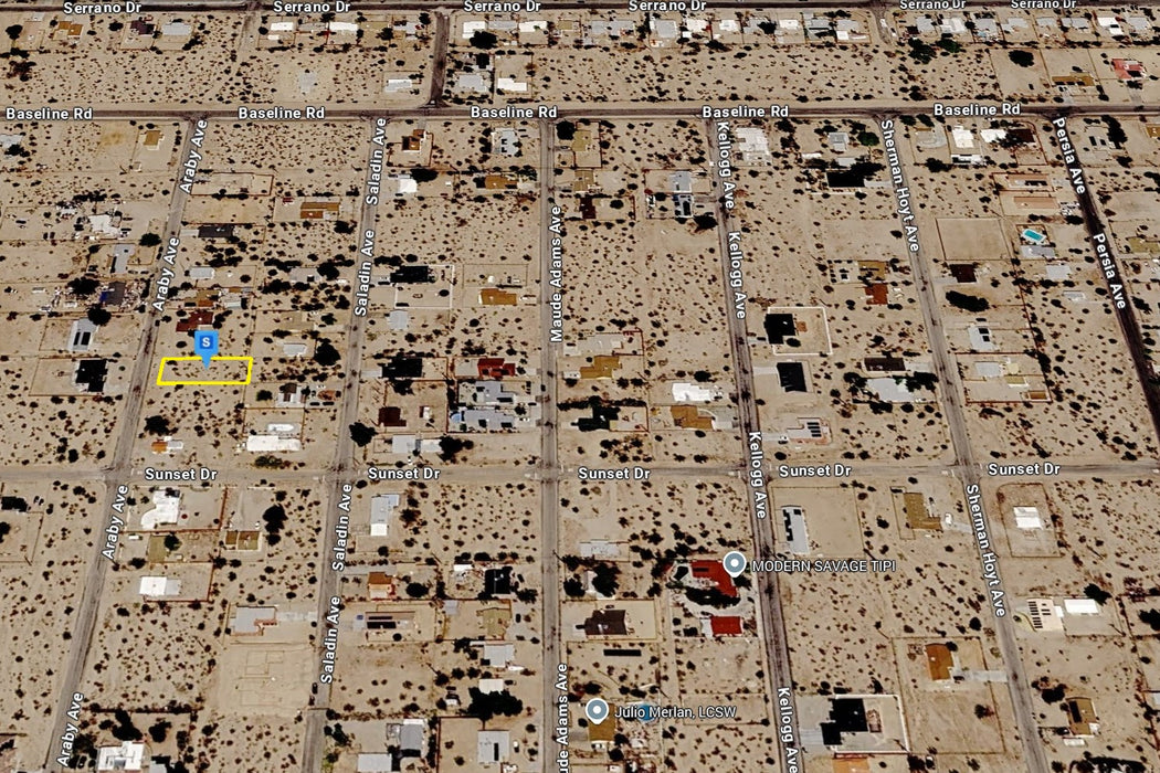 0.21 Acre Twentynine Palms, San Bernardino County, CA (Power, Water, & Paved Road)
