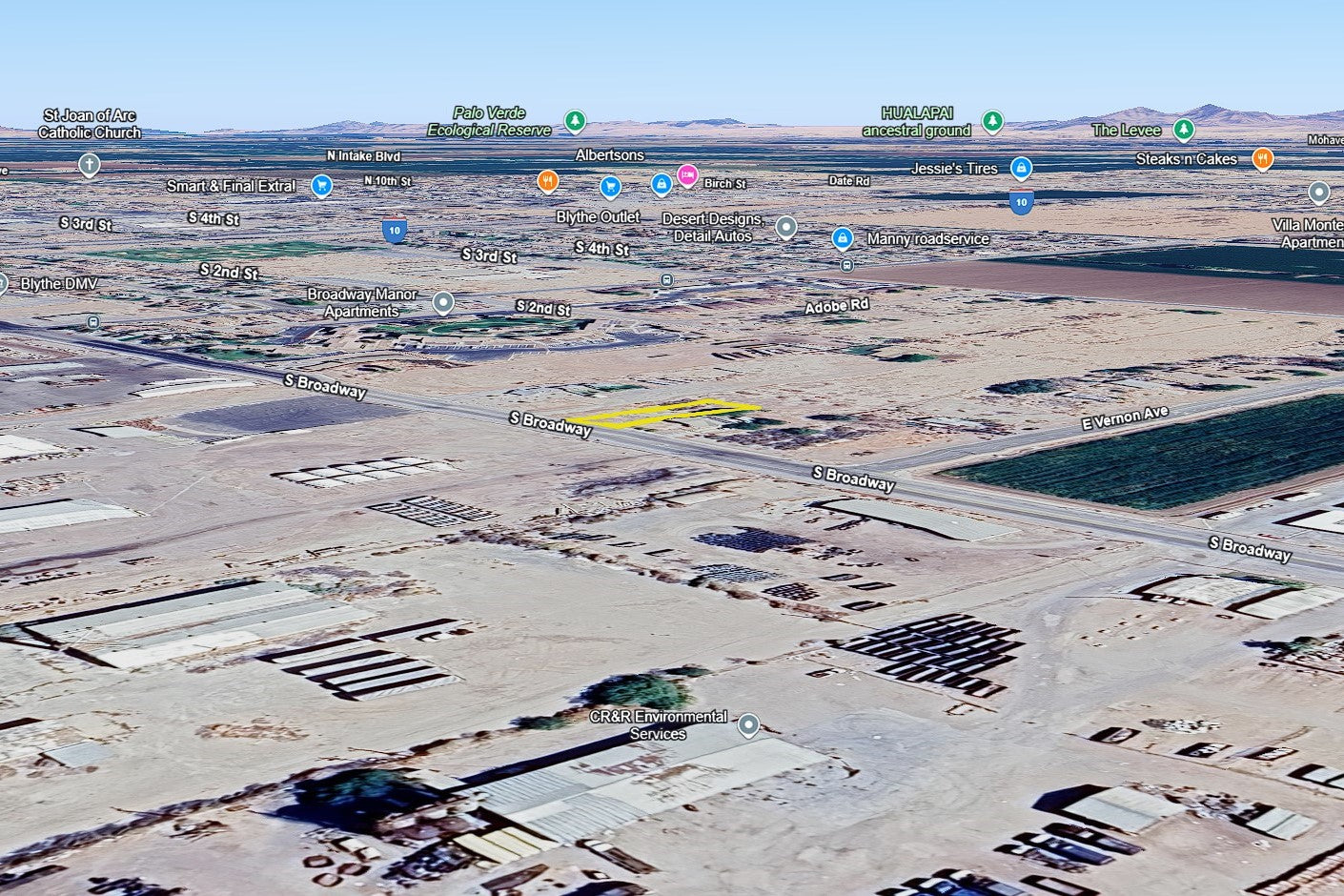 0.25 Acre Blythe, Riverside County, CA (Power, Water, & Paved Road)