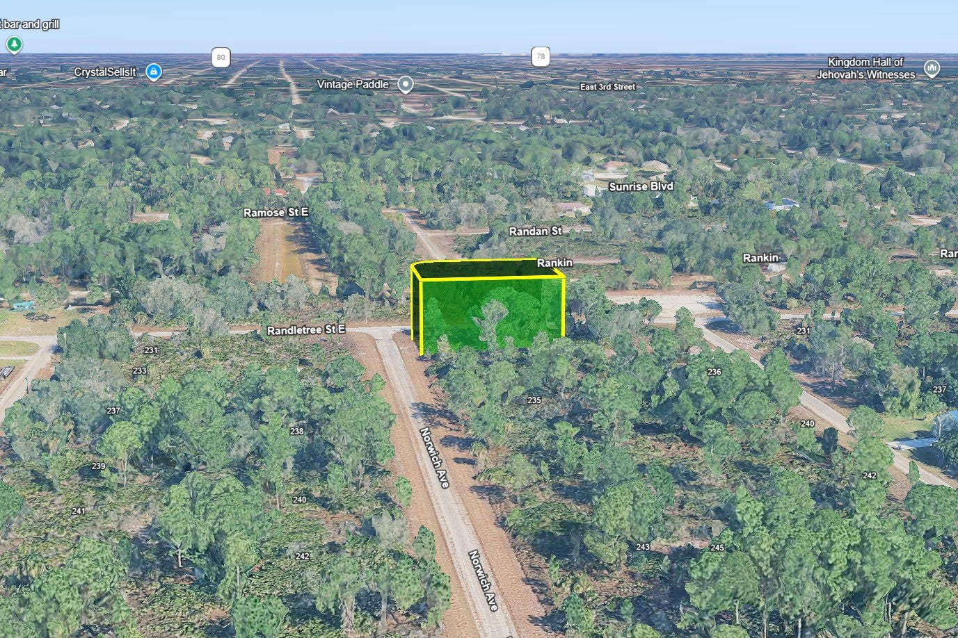 0.28 Acre Lehigh Acres, Lee County, FL (Power & Paved Road)
