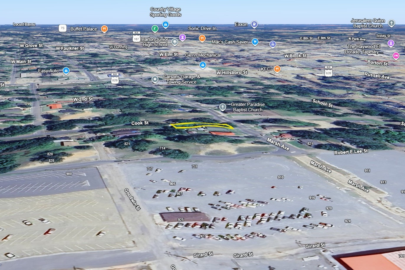 0.16 Acre El Dorado, Union County, AR (Commercial Lot, Power, Water, & Paved Road)