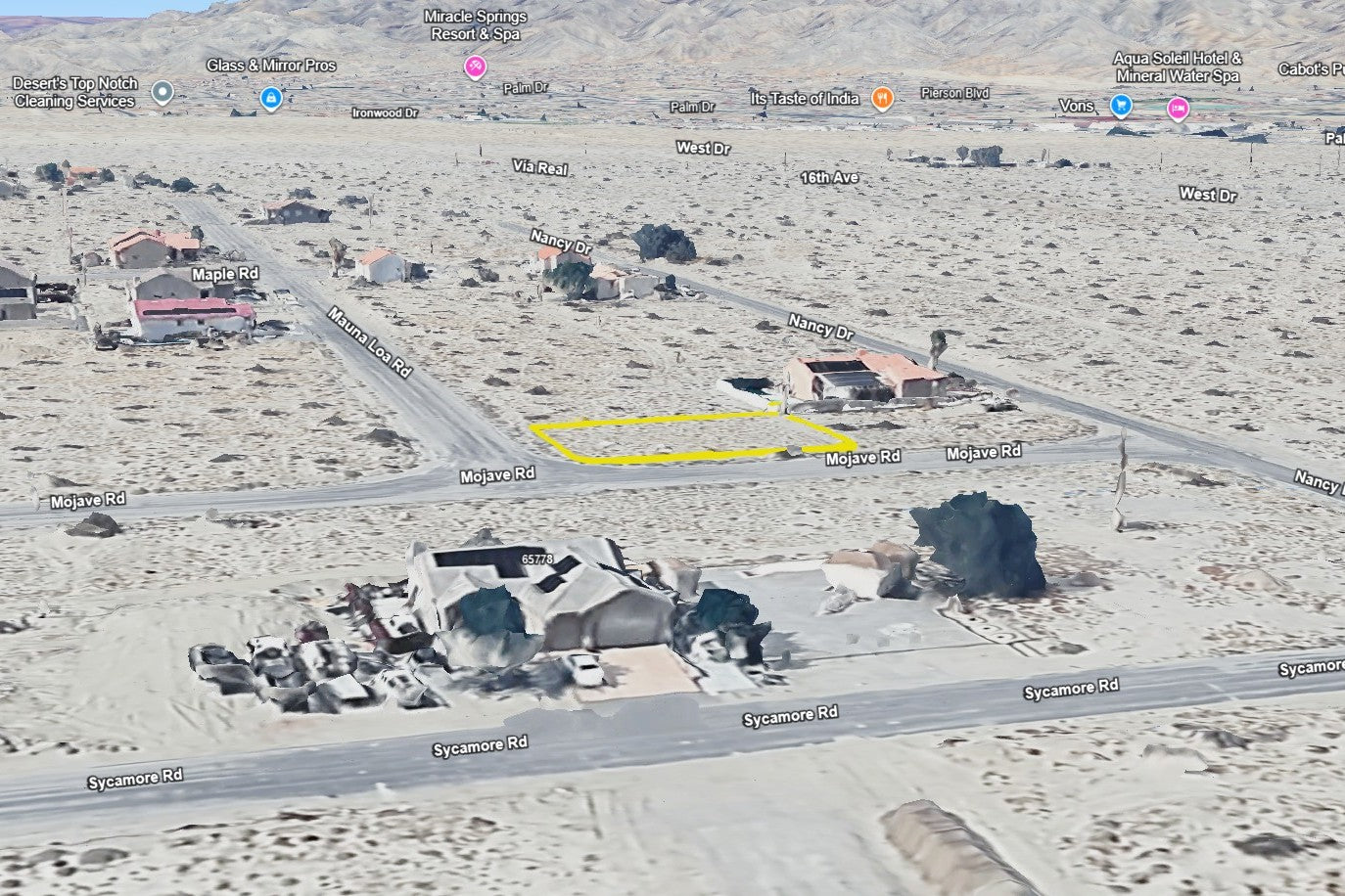 0.18 Acre Desert Hot Springs, Riverside County, CA (Power, Water, & Paved Road)