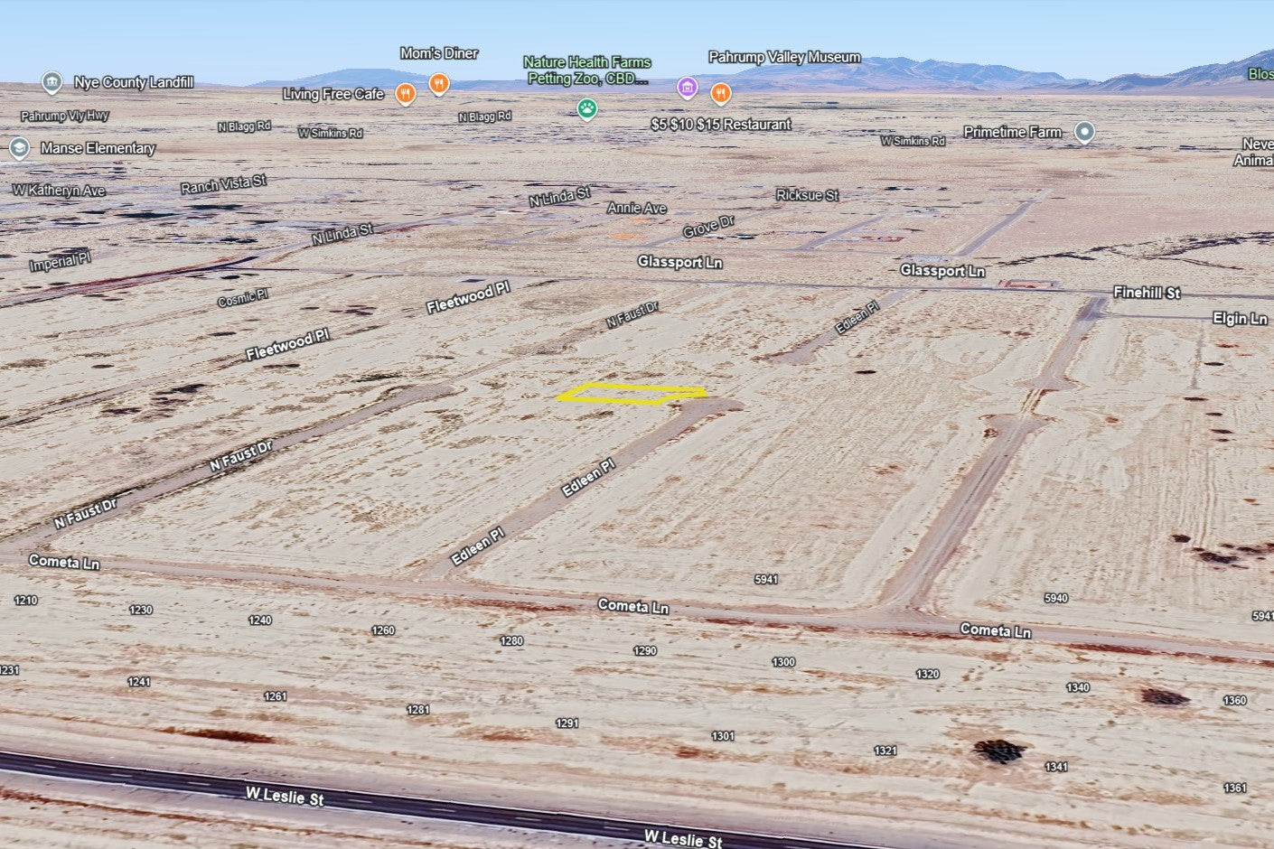 0.2590 Acre Pahrump, Nye County, NV