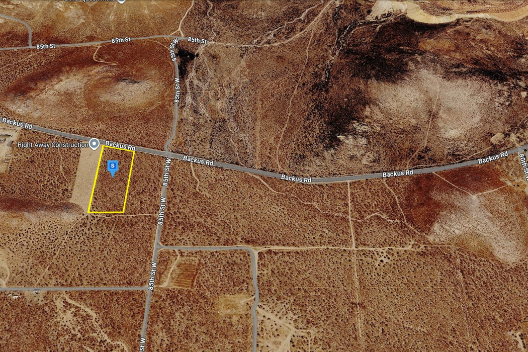 3.45 Acres Mojave, Kern County, CA (Power & Paved Road)