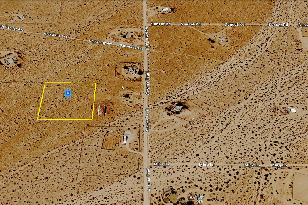 2.50 Acres Landers, San Bernardino County, CA (Power)