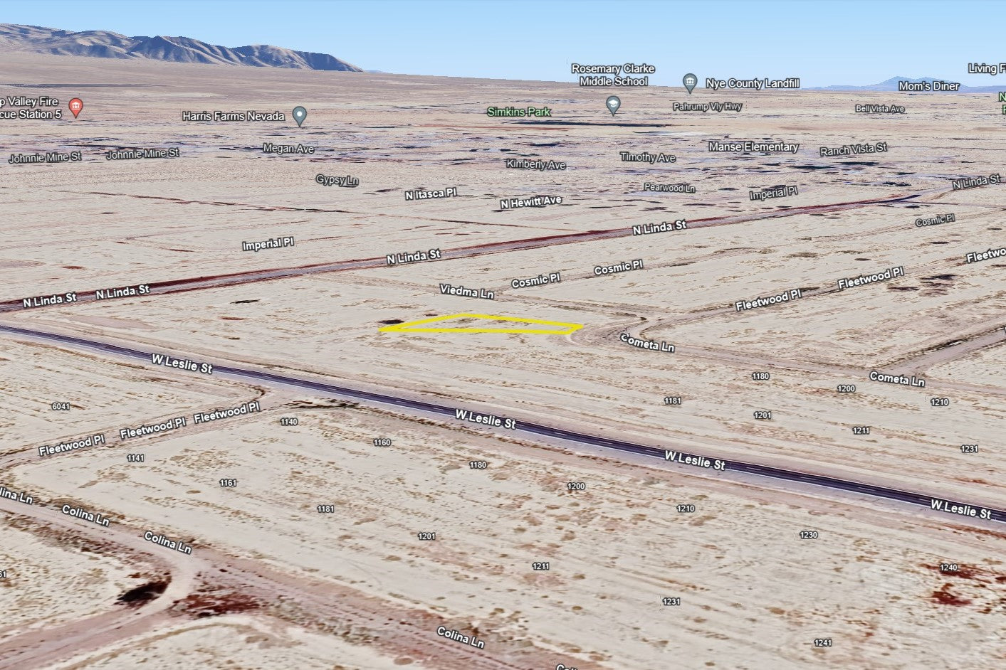 0.2860 Acre Pahrump, Nye County, NV