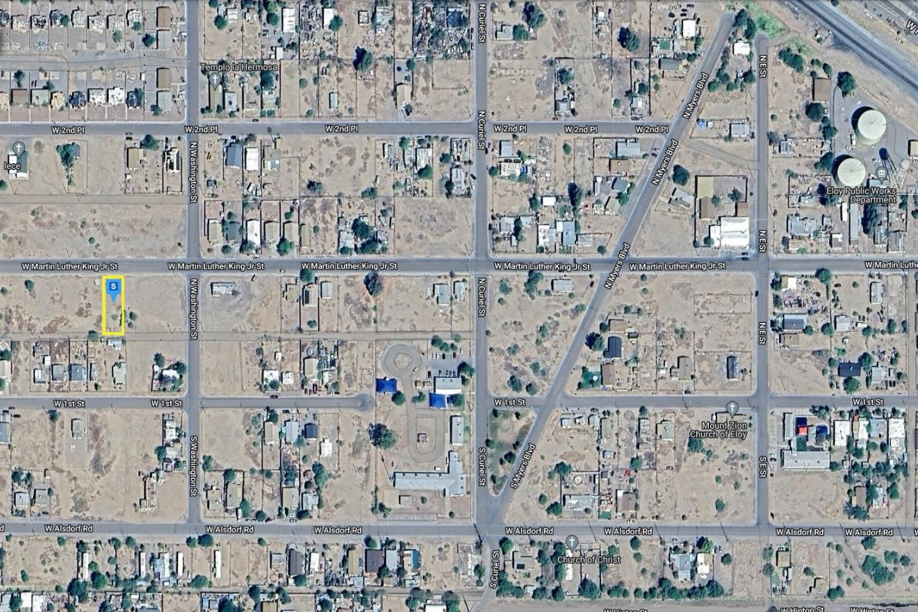 0.17 Acre Eloy, Pinal County, AZ (Commercial Lot, Power, Water, & Paved Road)