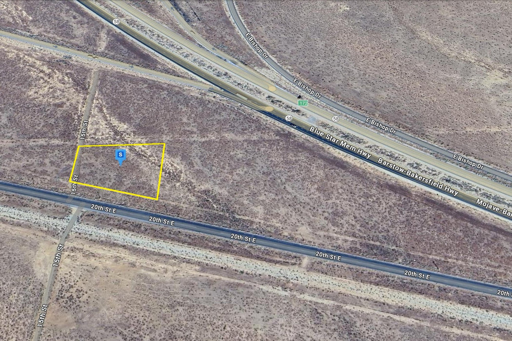 1.84 Acres Mojave, Kern County, CA (Commercial Lot, Power, & Paved Road)