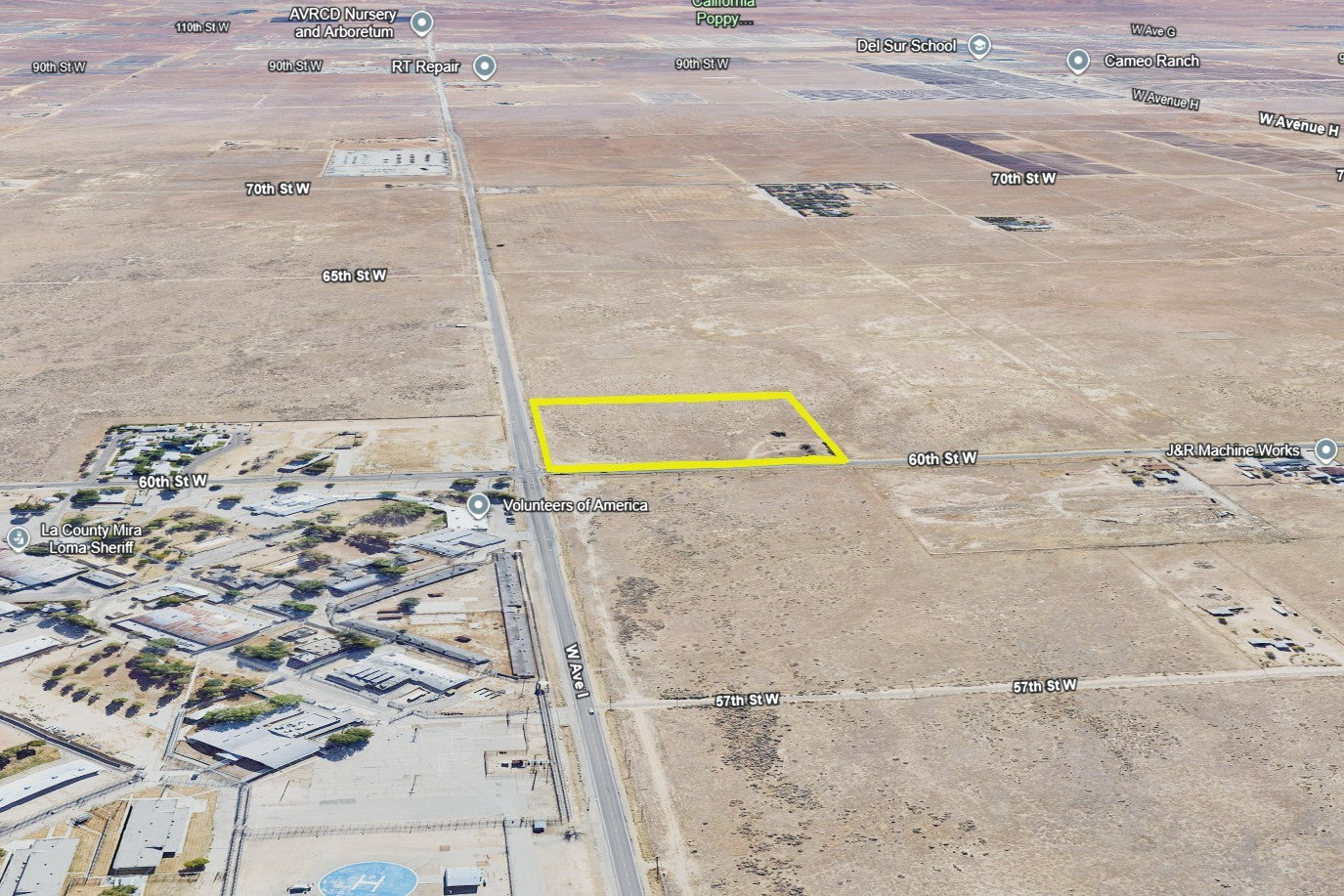 8.81 Acres Lancaster, Los Angeles County, CA (Commercial Lot, Power, & Paved Road)