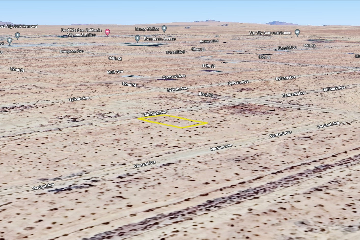 0.17 Acre California City, Kern County, CA