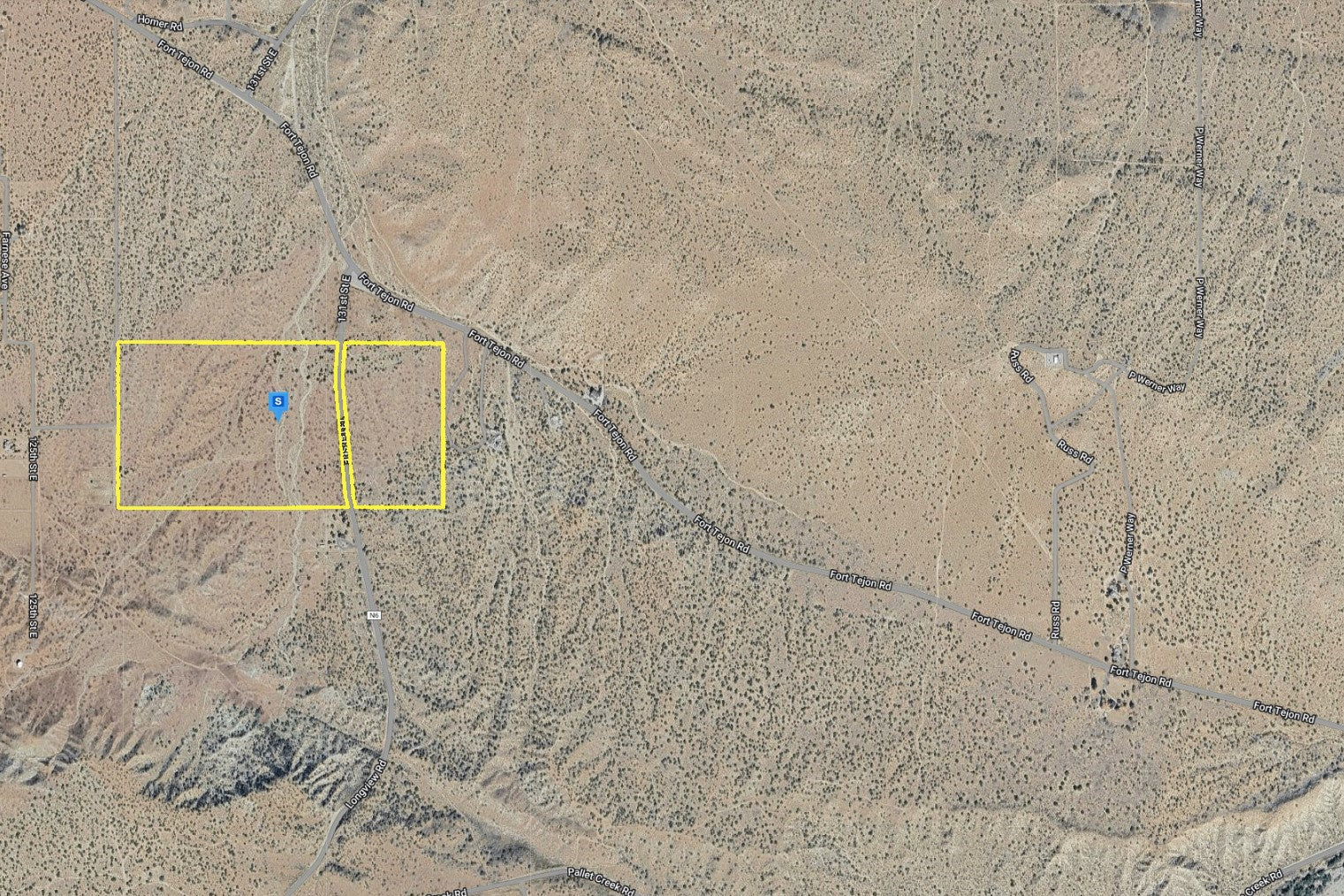 81.11 Acres Juniper Hills, Los Angeles County, CA (Paved Road)