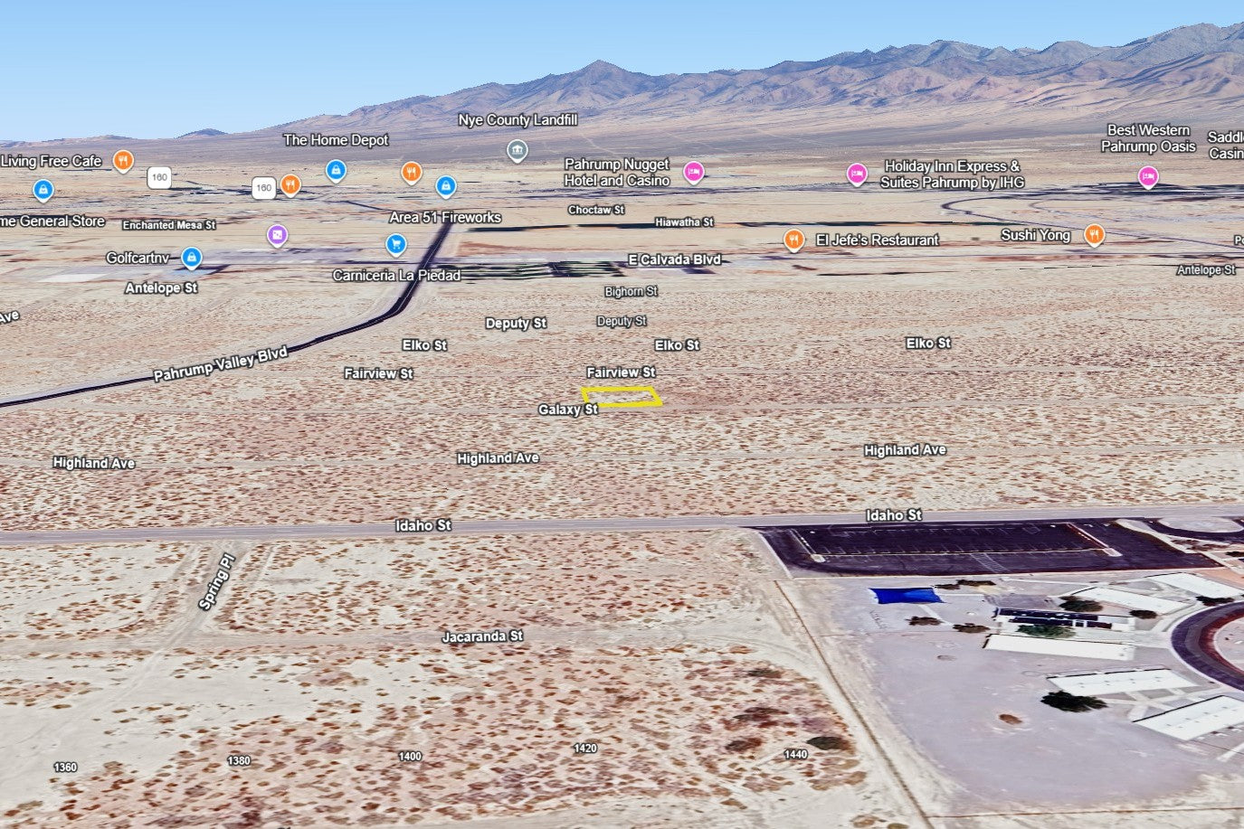 0.20 Acre Pahrump, Nye County, NV (Power)